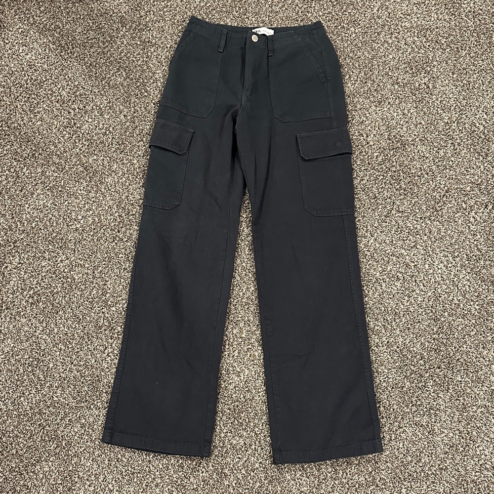 Charcoal Grey Cargo Pants